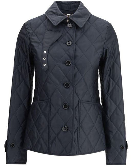 Burberry Blue Quilted Jacket