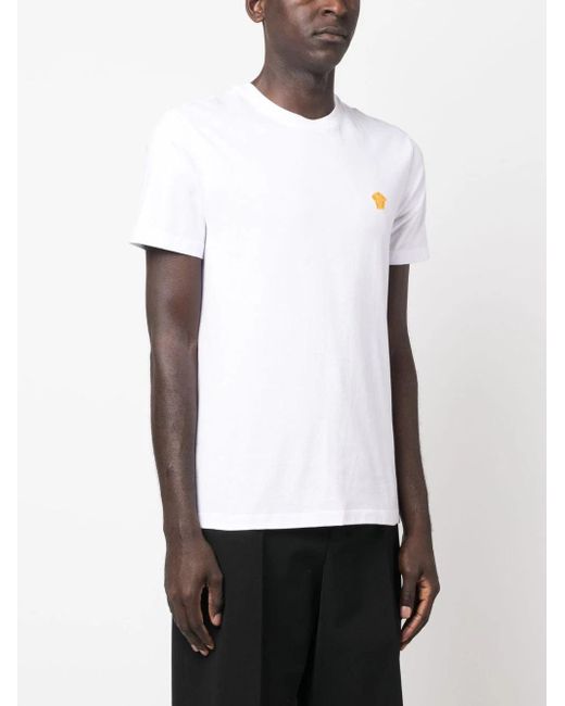 Versace White Medusa Motif T Shirt