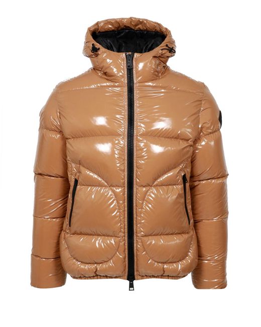 Herno Brown Coats Kamel