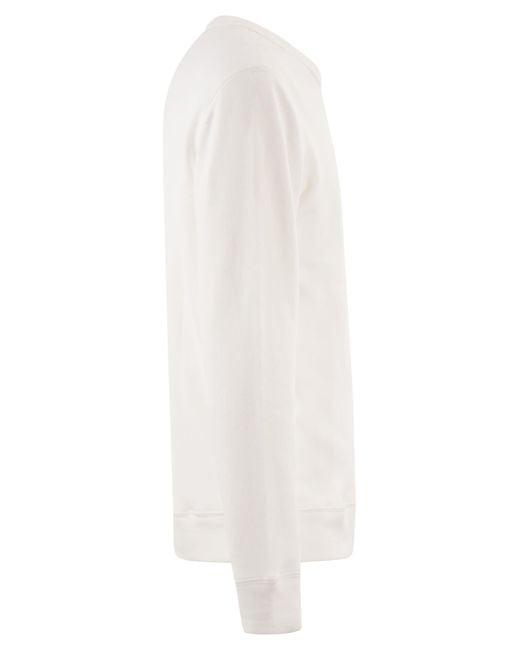 Polo Ralph Lauren White Terry Cloth Sweatshirt