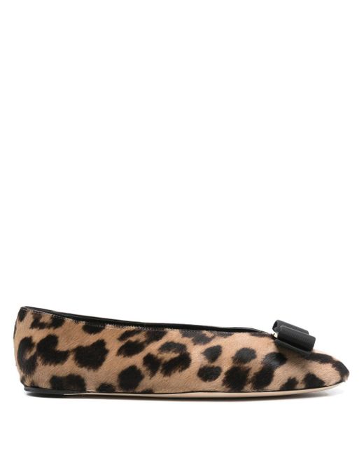 Ferragamo Brown Ferragamo Flat Shoes