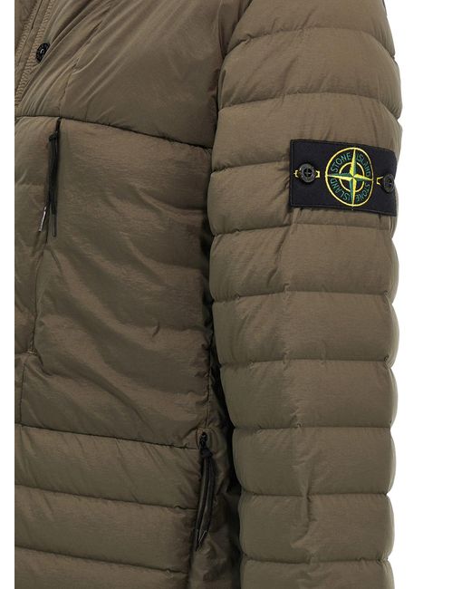 Stone Island 'Seamless Tunnel Nylon Down-Tc' Down Jacket in Green für Herren