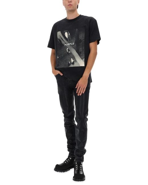 Purple Brand Blue Denim Pants for men