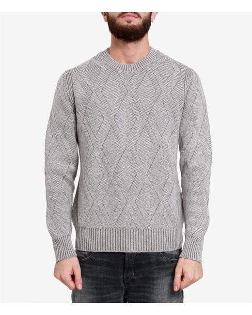 Gran Sasso Gray Sweaters for men