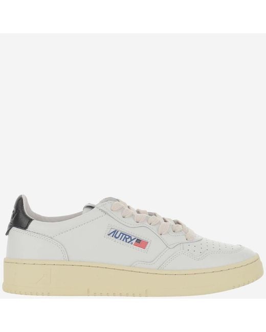 Autry White Sneakers Medalist Low Leather