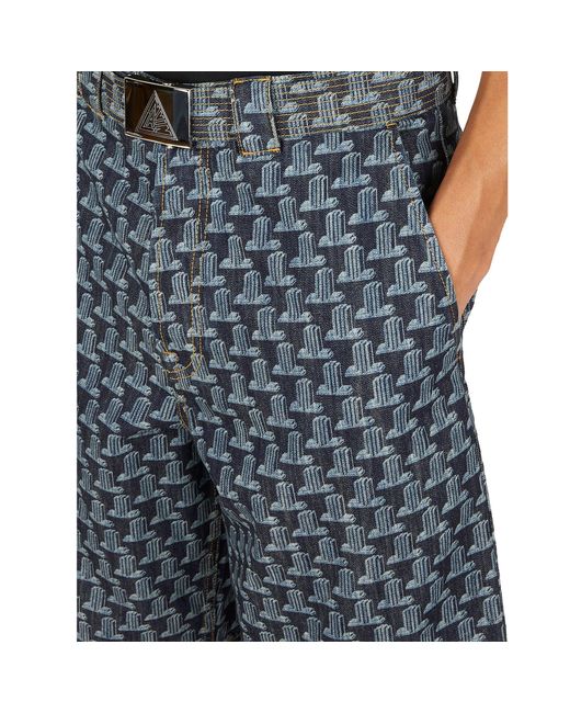 Lanvin Kolom Monogram Shorts in het Gray voor heren