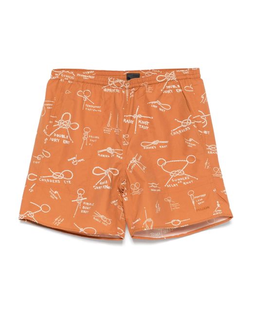 Filson Orange Oxbow Lake Trunks for men