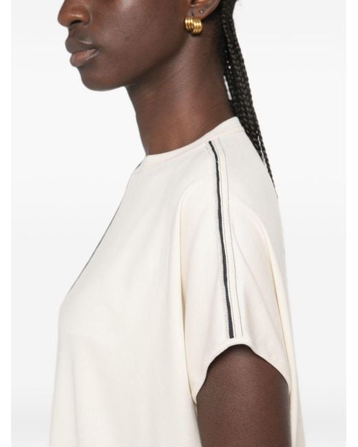 Fabiana Filippi Natural Cotton T-Shirt