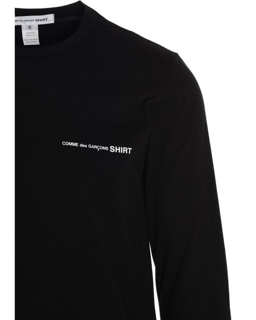 Comme des garcons camisa logo T camisa Comme des Garçons de hombre de color Black