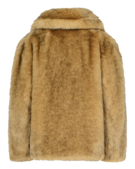 Stand Studio Brown 'Valentina' brauner Kunstpelzjacke