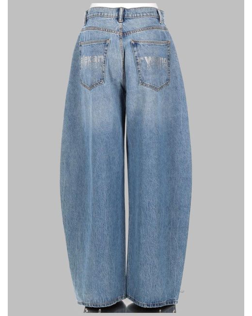 Alexander Wang Blue Eco-Friendly High-Waisted Jeans