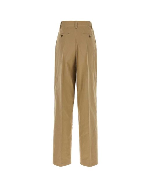 Prada Natural Camel Cotton Pant
