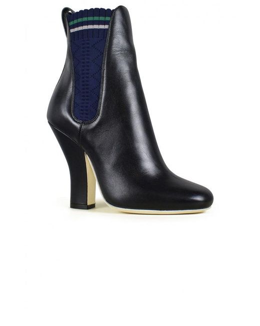Fendi Blue Leather Boots