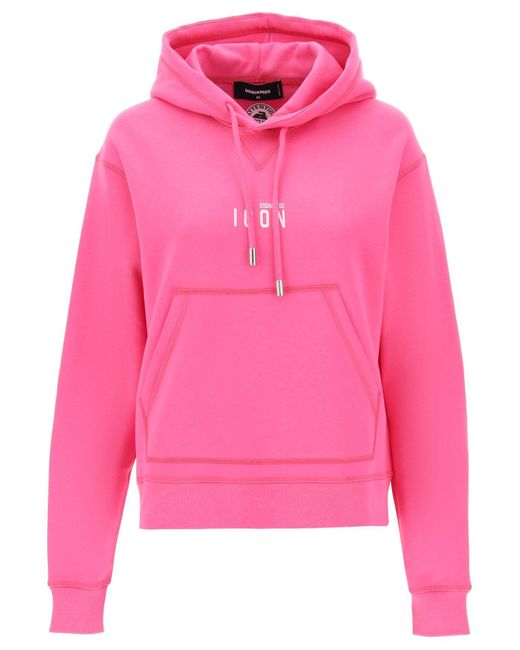 'Mini ícono' sudadera con capucha DSquared² de color Pink