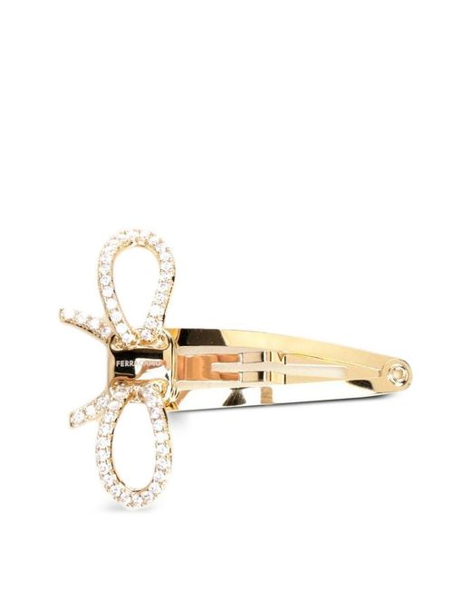 Ferragamo Metallic Bow Hair Clip