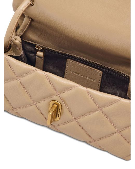 Marc Jacobs Natural The Quilted Leather Mini Dual Schultertasche