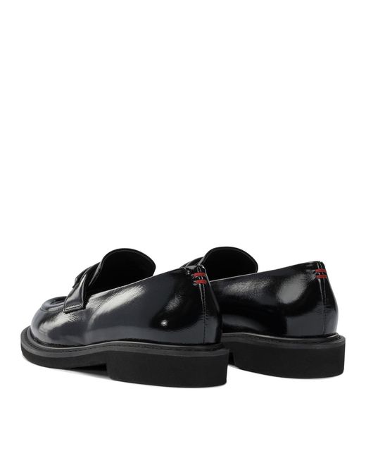 Halmanera Black Glossy Leather Loafers Loafers & Slippers