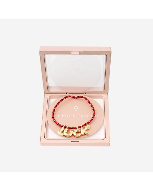 Sorbet Island Metallic Fabric And Metal Necklace