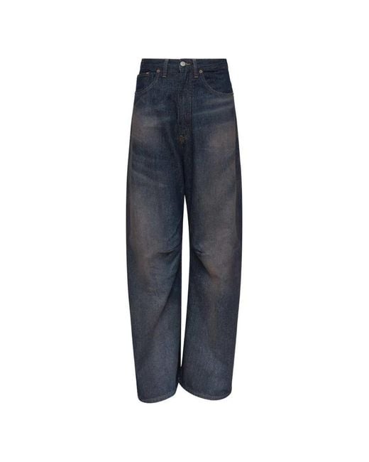 MM6 by Maison Margiela Blue Wide Leg Jeans