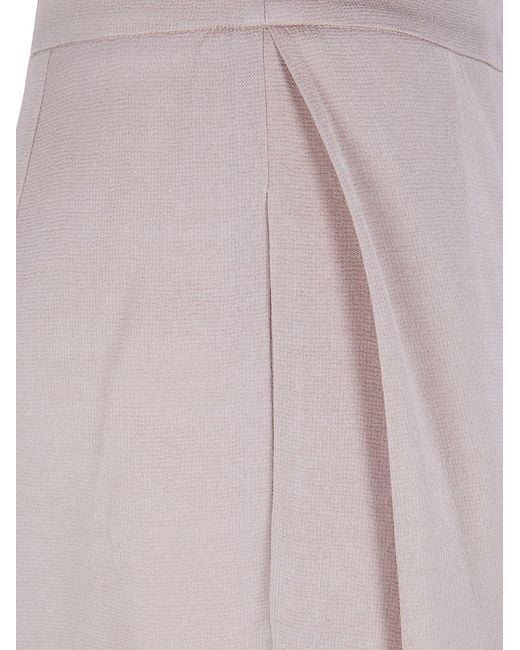 Emporio Armani Pink Straight-Leg Trousers