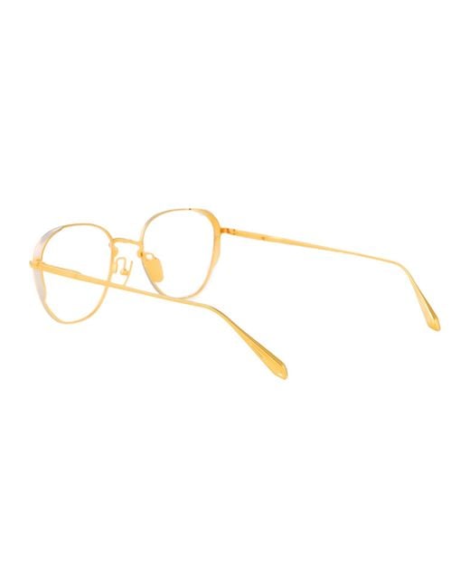 Linda Farrow Metallic Yellowgold/Whitegold/Optical Titanium Glasses