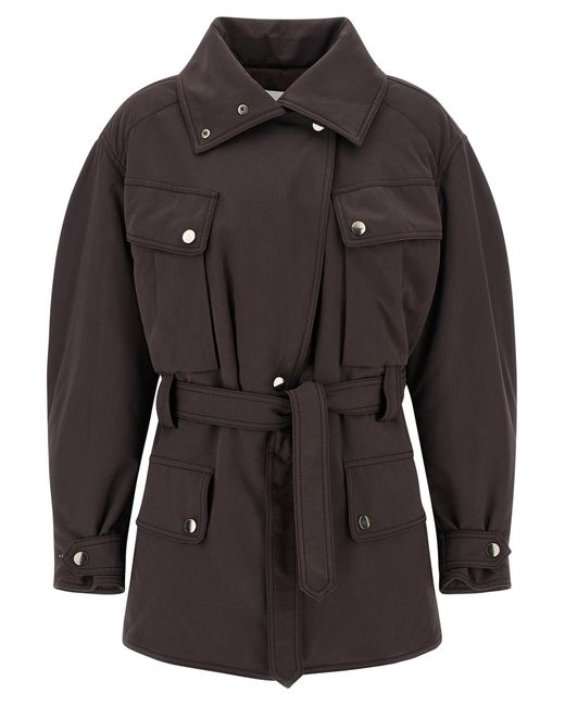 ANDAMANE Black Xandra Jacket Puffer Jackets Brown