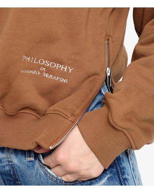 PHILOSOPHY BY LORENZO SERAFINI Brown Sweaters