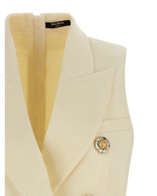 Balmain Natural And Coin' Vest