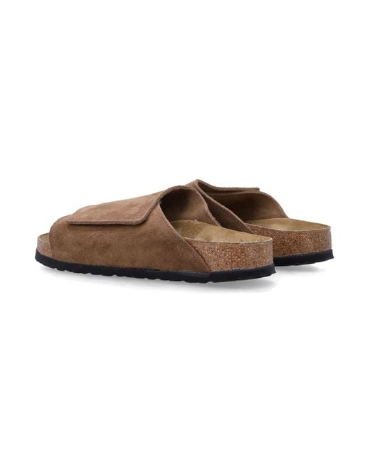 Birkenstock Brown Solana Dark Tea Vl Suede Sandals