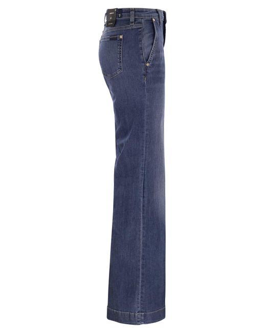 7 For All Mankind Blue Modern Dojo