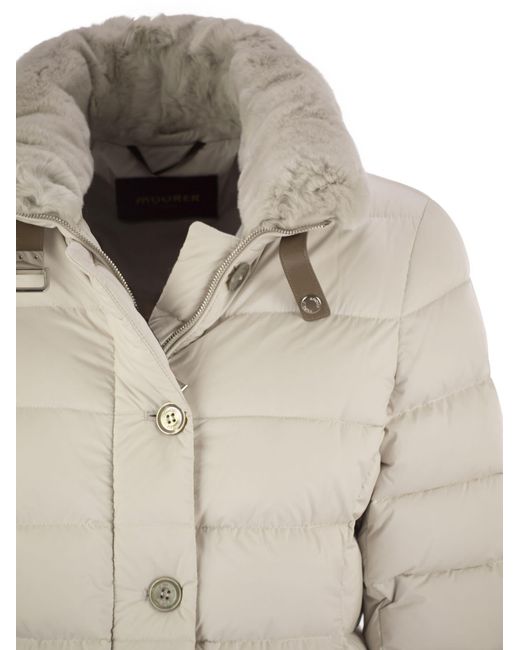 Moorer Natural Vetiver S3 Long Down Jacket