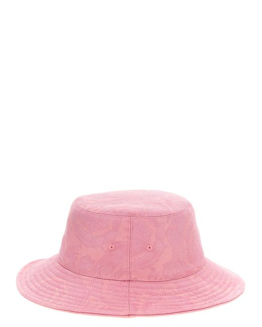 Versace Pink 'Athena' Bucket Hat