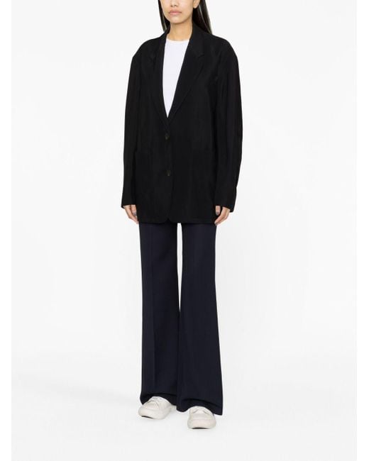 Studio Nicholson Black Conde Single-breasted Blazer