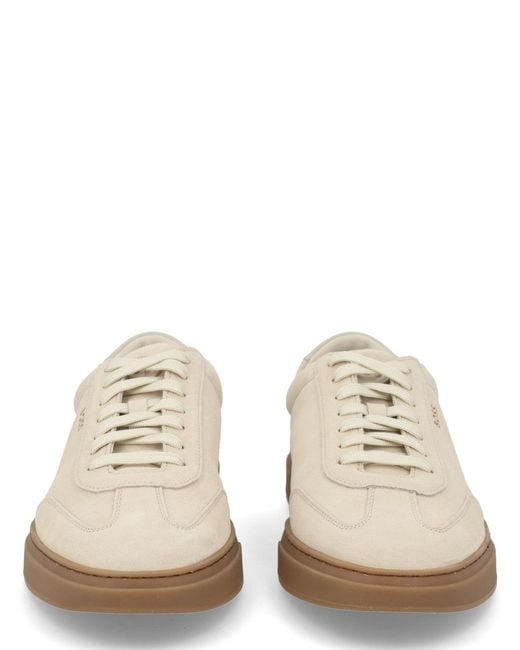 Boss White Leather Sneaker for men
