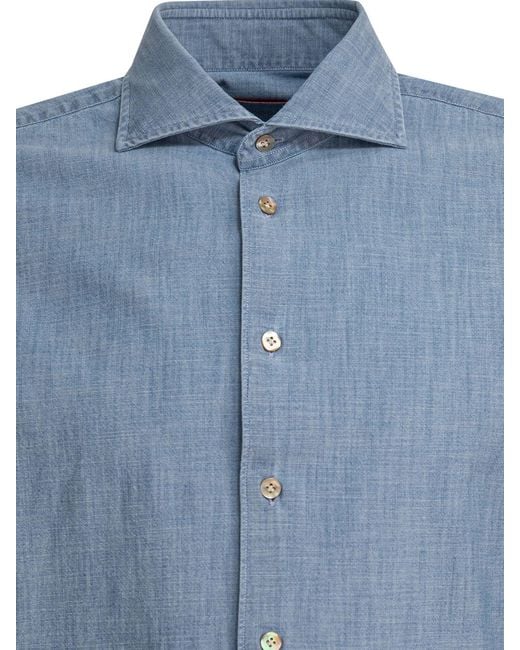 Borriello Blue Shirts for men