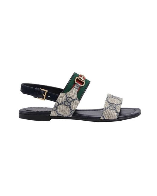 Gucci Black Sandals With Logo