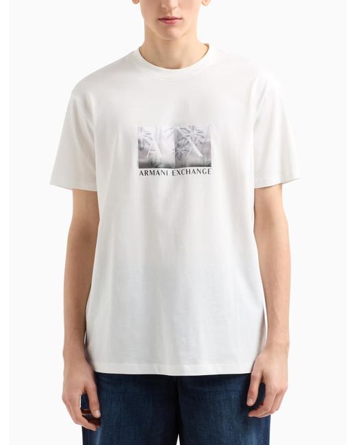 Armani intercambia camisetas y polos beige ARMANI EXCHANGE de hombre de color White
