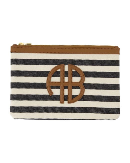 Anine Bing Lili Pouch Cotton Multicolor in het Metallic