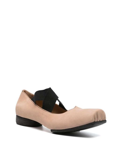 Uma Wang White Leather Ballerina