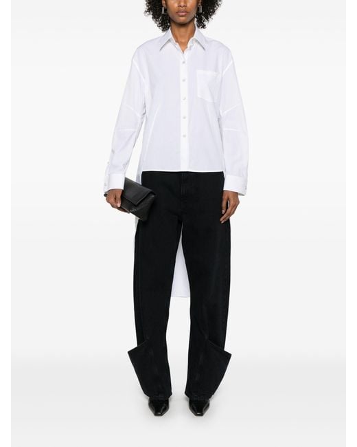 Helmut Lang White Apex Tail Shirt