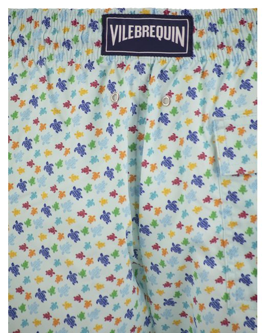 Vilebrequin Moorise gemusterte Strandshorts in Blue für Herren