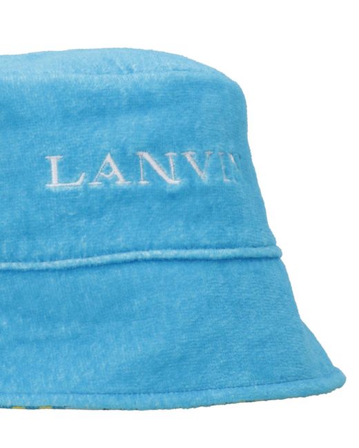 Lanvin Blue Hats Multi Colour