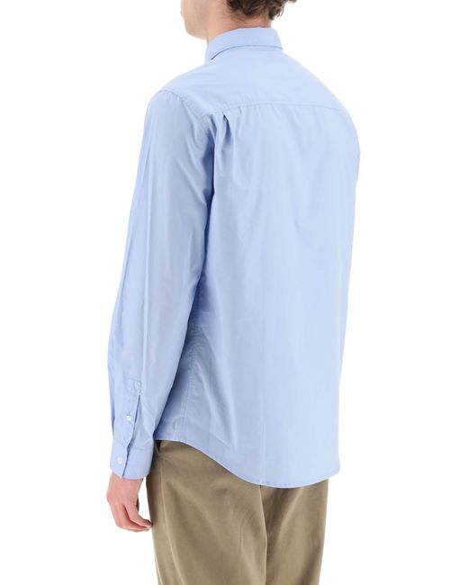 A.P.C. Apc 'edouard'-shirt in het Blue voor heren