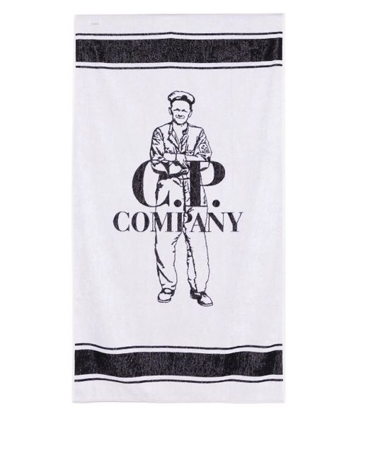 C P Company White Beach Towel Accessories