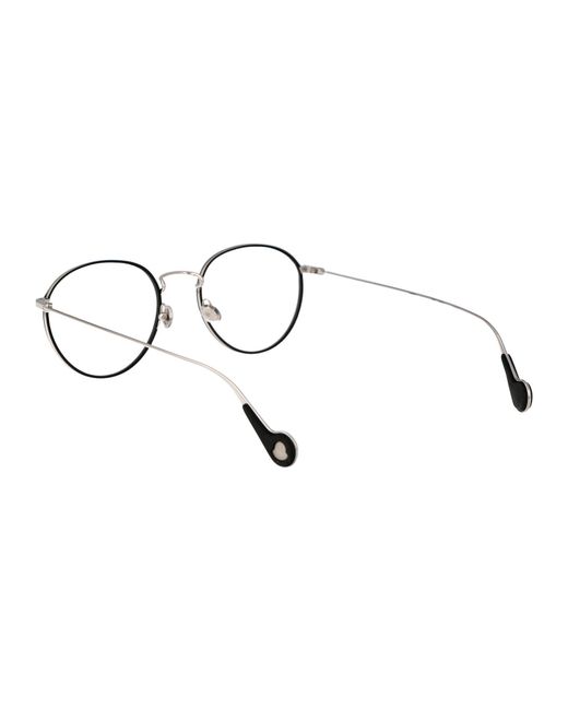 Moncler Brown Grigio Lucido Metal Glasses