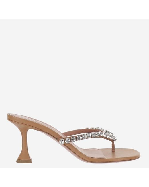 AMINA MUADDI Natural Leather Sandals Gigi