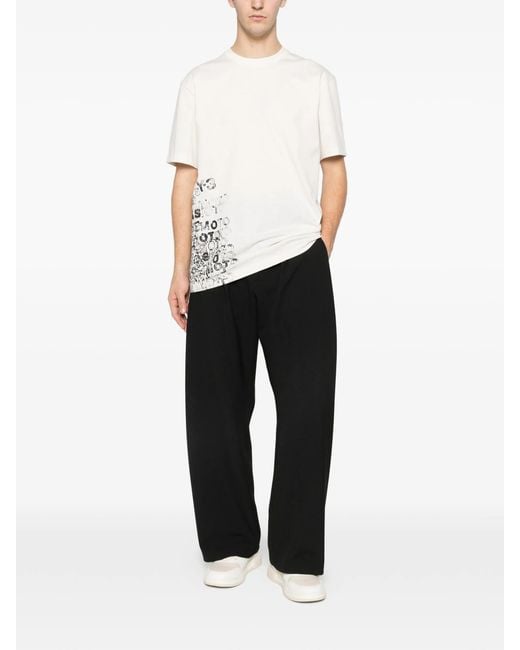 Y-3 White Gfx Ss Tee