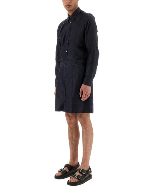 McQueen Blue Short for men
