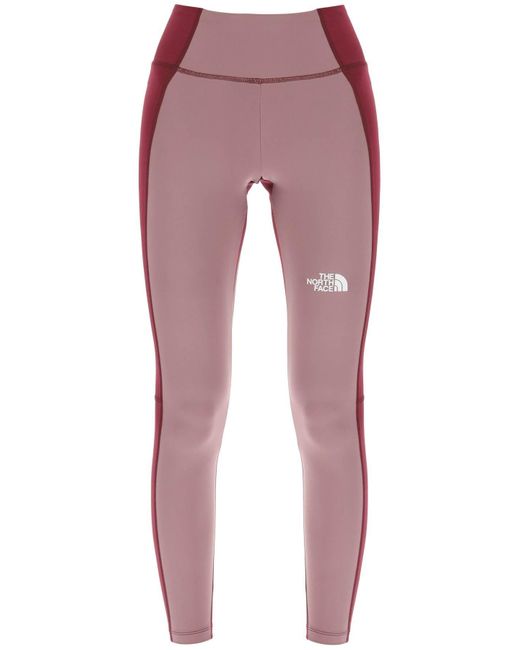 The North Face Sporty Leggings in het Red