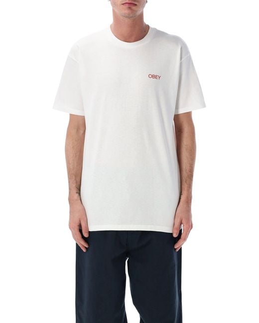 Obey White T Shirts And Polos for men
